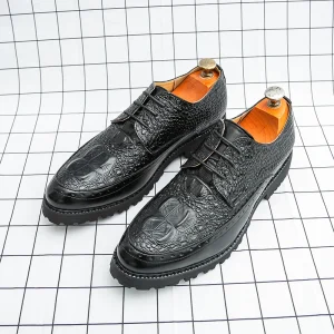 2600 Men’s Wedding Dress Shoes Pu Leather Business Casual Office Formal Party Shoes