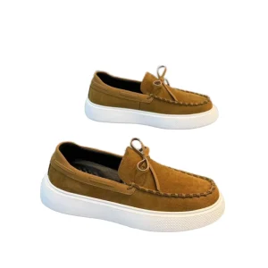 39-44 Men’s Simple Solid Color Versatile Breathable PU Upper Rubber Outsole Comfortable Loafers Fashionable One-foot