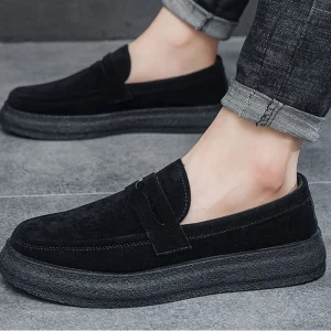 39-45 Men’s Simple and Handsome Athleisure Shoes Fashionable Versatile Slip-Ons
