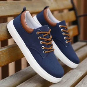 39-46 Large Size Men’s Canvas Shoes Trendy Thick Sole Casual Walking Sport Sneakers for Men Chaussures Hommes