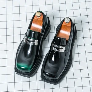 6313 Fashion New Men Dress Shoes Business Trend Men’s Leather Shoes Large Size Party Loafer Shoes