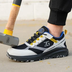 8852 4 Light Weight Men’s Steel Toe Safety Shoes Anti Smash Anti Puncture Woodland Sport Work Shoes for Warehouse Men