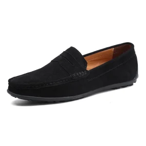 890 Spring Autumn Men’s Bean Shoes Large Size Driving Low-Top Leg Anti-Fur British Flat Casual Slip-On Breathable Cross-Border