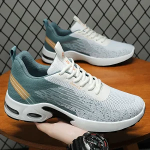 9307 Spring Men’s Running Shoes Lace up Soft Sole Sneakers Breathable Lightweight Non slip Comfort