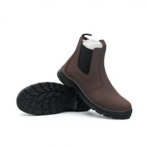 ACE Safety Boots Genuine Leather Steel Toe Cap Unisex Winter Summer Spring Autumn Hiking Soft For Midsole Elastic Band