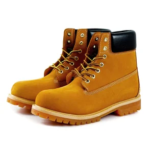 Accept Custom Men’s Quality Safety Boots Waterproof Genuine Leather Boots for Men Work Boots