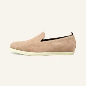 Accept OEM Custom Cashmere Upper Genuine Leather Slip On Lightweight Anti Slip Men’s Women’s Loafers Retro Casual Flat