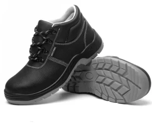 Anti Slip Oil Acid Resistance Pu Sole Steel Toe Mid Plate Anti Static CE S3 Src Leather Winter High Boots Industrial Safety
