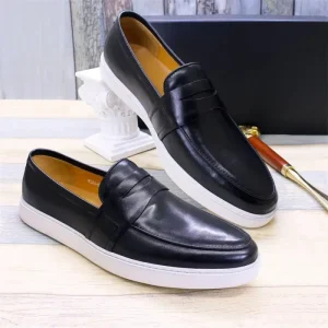 Anti-slip Genuine Leather Casual Shoes Velvet Casual Business Shoes Cushioning Men’s Dress Shoes