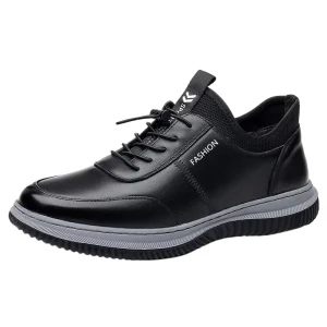 Anti-slip Lace-up Rubber Outsole Men’s Walking Shoes for Autumn