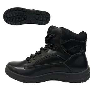 Anti slip Men’s Steel Toe Safety Shoes Lightweight Boots All Season Genuine Leather Rubber Outsole