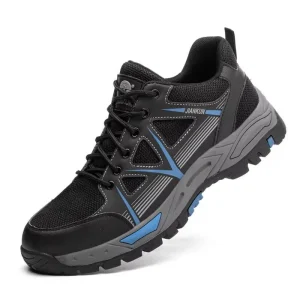 Anti smash Anti puncture Steel Toe Slip Resistant Work Boots for Construction Low Cut Sport Style Men’s Safety Shoes
