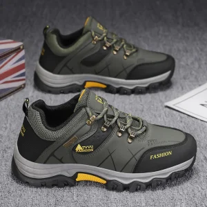 Autumn New Men’s Running Shoes Mesh Upper Waterproof Slip Resistant Work Shoes for Construction Site Wear Resistant