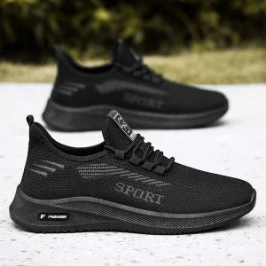 B-8006 Men’s Fashion Walking Shoes Fly Weave Upper Autumn Outdoor Running Sneakers Summer Slip-On Sports Design