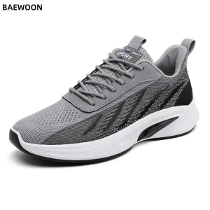 B39 Unisex Fly Knit Sport Shoes Men’s Running Shoes Korean Version Casual Shoes Anti Slip Wear-resistant Breathable Shoe