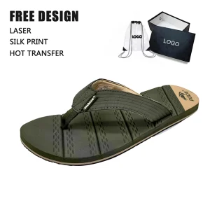 Beach Flip Flop Men’s Waterproof Beach Slipper Flip Flops Lightweight Daily Outdoor Wear