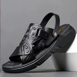 Beach Open Toe Strap Men’s Summer Sandals Soft Sole Slippers Comfortable Flat Sandals