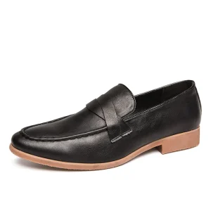 Best Selling Summer High Quality Fashion Slip on Embroidery Leather Oxfords Business Dress Loafer Shoes