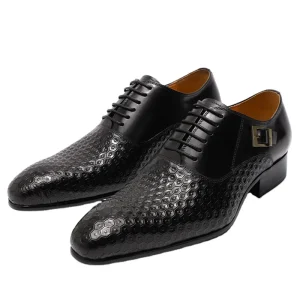 Big Size 13 Mens Oxford Shoes Genuine Leather Dress Shoes Suede Casual Pointed Toe Formal Business Male Wedding Suit Shoes