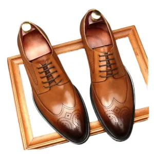 Big Size Luxury Men Dress Shoes Genuine Leather Oxford Shoes for Men