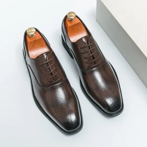 Big Size Mens Office PU Leather Dress Shoes for Men Party Gathering Dress Shoes