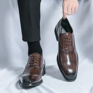 Big Size Mens Office PU Leather Dress Shoes for Men Party Gathering Dress Shoes