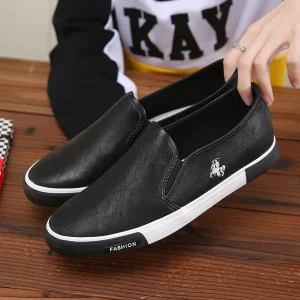 Black Brown Men’s Dress Shoes PU Leather Oxford Business Casual Shoes for Men