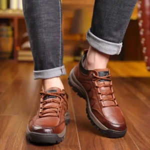 Black Walking Shoe Style Men’s PU Shoes Casual Shoes