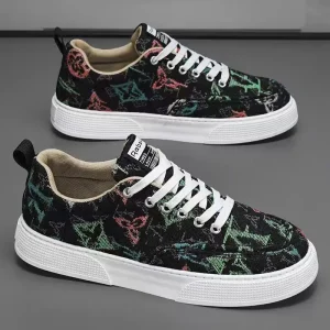 Breathable Canvas Shoes for Leisure Hiking Anti-Slip Thick Sole Shoes for Men