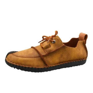 Breathable Casual Shoes for Men PU Upper Rubber Outsole