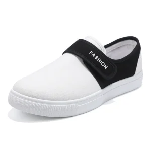 Breathable Fashion Canvas Shoes Big Size Light Weight White Casual Shoes for Men