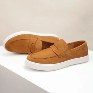 Breathable Genuine Leather Men’s Comfortable Loafers Soft Lightweight Fashionable Slip ons Shoes Casual Shoes