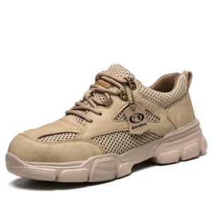 Breathable Lightweight Anti impact Anti puncture Unisex Safety Shoes Steel Toe Non slip Work Safety Footwear for Summer