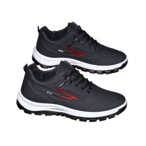 Breathable Lightweight Cushioned Hiking Running Casual Soft Sole Sports Work Men’s Anti-Slip Synthetic Shoes