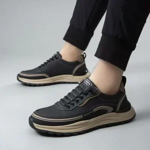 Breathable Lightweight Walking Sport Shoes for Men Casual Lace-Up Sneakers for Spring Summer Autumn