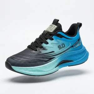 Breathable Mesh Gradient Men’s Running Shoes Height Increasing Lightweight Cushioning Anti-Slip Athletic Sports