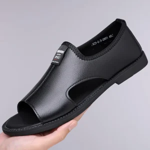 Breathable Slip-On Sandals Men’s Summer Trendy Fashionable Thick Sole Outdoor Non-Slip Waterproof Wear-Resistant Fishing