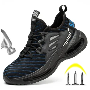 Breathable and Lightweight Work Shoes Labor Anti-Smashing Anti-Piercing Safety Shoes for Men
