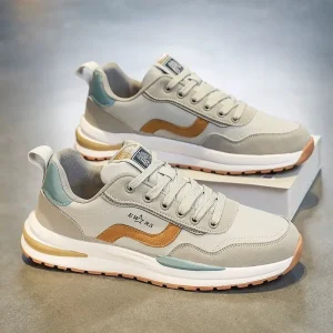 Breathable running sports shoes trendy and versatile casual shoes style shoes for men summer thick soled shoes