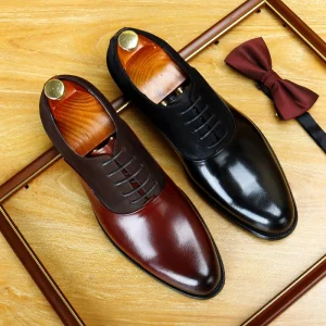 British Style Suede Genuine Leather Business Wear Walking Style Oxfords Dress Shoes for Men Wedding