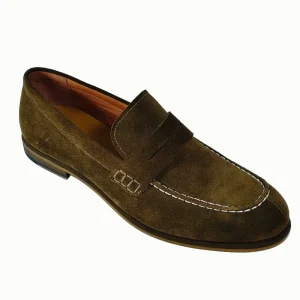 Burgundy Men’s Classic Khaki Retro Loafers Spring Breathable Genuine Leather Slip On Casual Vintage Fashion