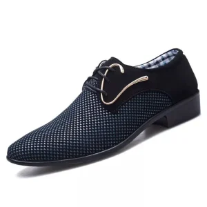 Business Fashion Casual Men’s Shoes Trendy Wedding Dress Hairstylist Young PU Leather Shoes