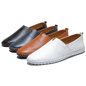 Business Men’s Casual Genuine Leather Formal Shoes Breathable Large Size 50 Dress Shoes for Men