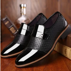 Business Oxford Shoes Pointed Toe Classic Formal Elegant Gentleman Wedding PU Leather Dress Shoes Shoes for Men
