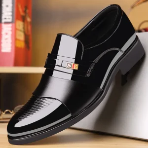 Business Plus Size British Men’s Business Suit Fashion Classic Wedding Meeting Leather Shoes Rubber Dress Shoes