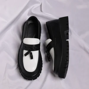 CC 540 Size 38-48 PU Shoes Tassel Casual Men’s Shoes for Suit Round Toe Flat Oxford Loafer Anti Slip Breathable