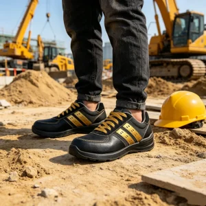 CE Men’s Safety Work Shoes Steel Toe Anti Piercing Footwear for Factory Warehouse