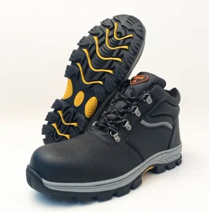 CE S3 Factory Durable Winter Autumn Men’s Industrial Safety Shoes Steel Toe Mid Cut Breathable Mesh Lining Anti Slip Genuine