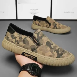 Camouflage Canvas Men’s Shoes for Summer Breathable and Suitable for Casual and Active Wear