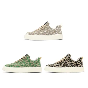 Canvas Shoes Breathable Cloth Surface Casual Comfortable Thick Flat Printed Canvas Shoes